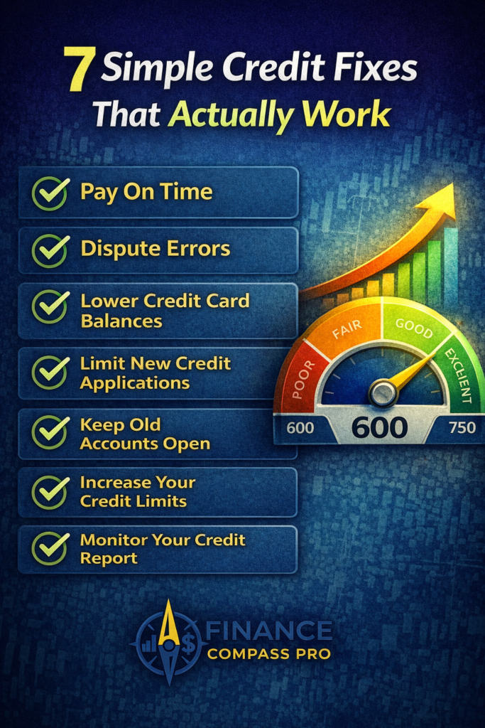 7 Simple Fixes to Improve Your Credit Score in 30 Days