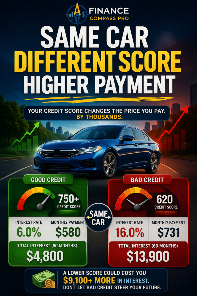 Bad Credit Can Cost You Thousands More on the Same Car