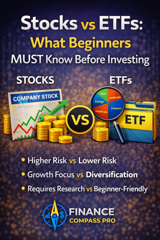 Stocks vs ETFs: What Beginners MUST Know Before Investing