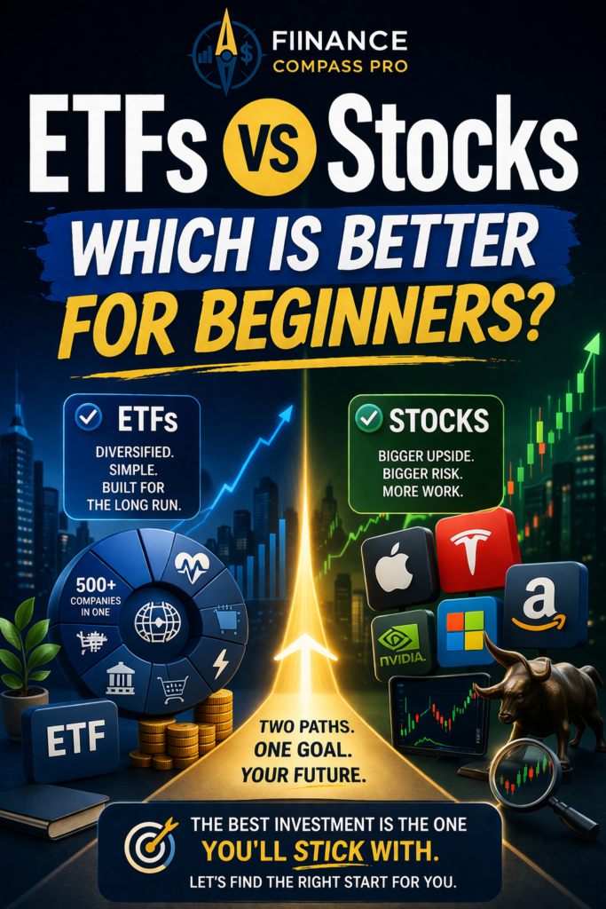ETFs vs Stocks for Beginners Which One Should You Start With