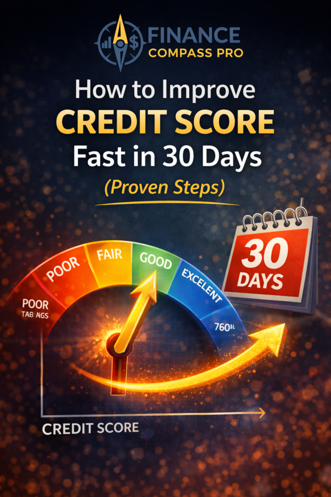 How to Improve Your Credit Score Fast in 30 Days (Proven Steps)