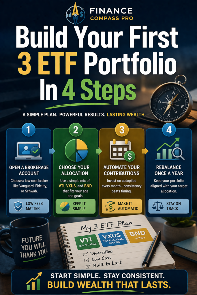 Set Up Your First 3 ETF Portfolio in 4 Simple Steps