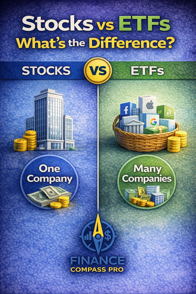 Stocks vs ETFs The Core Difference Beginners Need to Understand