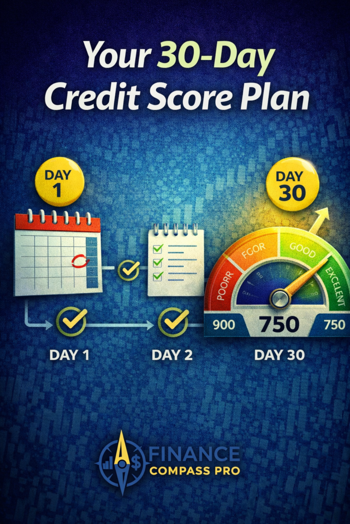 The 30-Day Credit Score Plan Most Beginners Never Follow