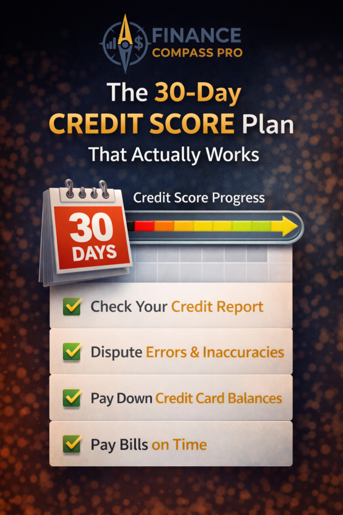 The 30-Day Credit Score Plan That Actually Works