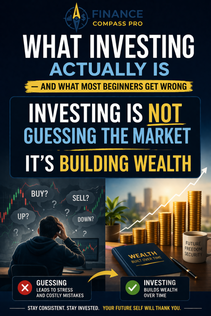 What Investing Actually Is - And What Most Beginners Get Wrong
