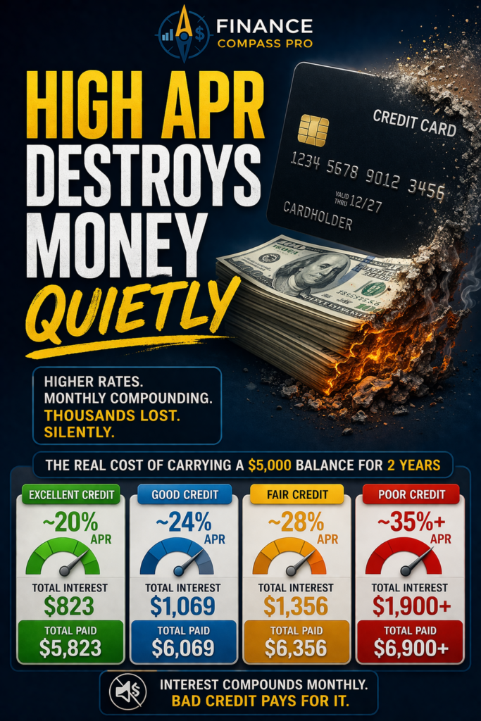 Why Bad Credit Card APRs Quietly Keep You Broke